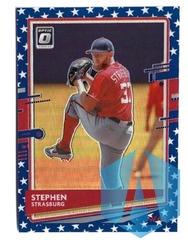 2020 PANINI DONRUSS OPTIC SPIRIT OF 76 PRIZM #100 STEPHEN STRASBURG 05/76